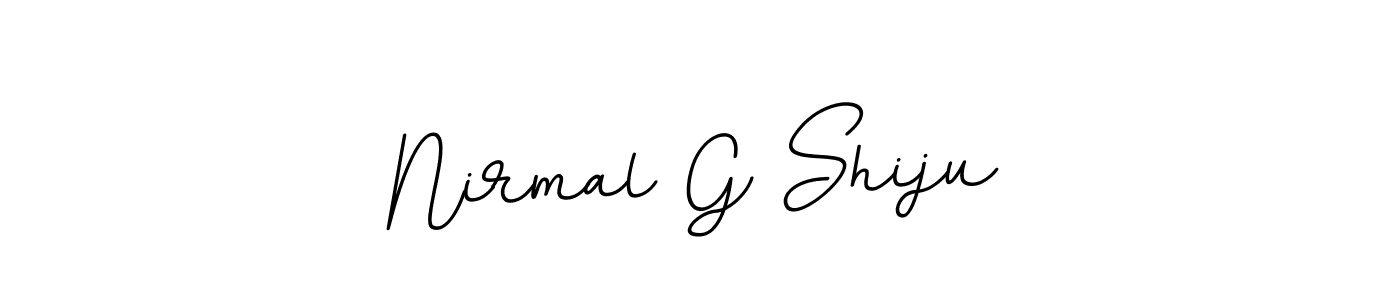 The best way (BallpointsItalic-DORy9) to make a short signature is to pick only two or three words in your name. The name Nirmal G Shiju include a total of six letters. For converting this name. Nirmal G Shiju signature style 11 images and pictures png