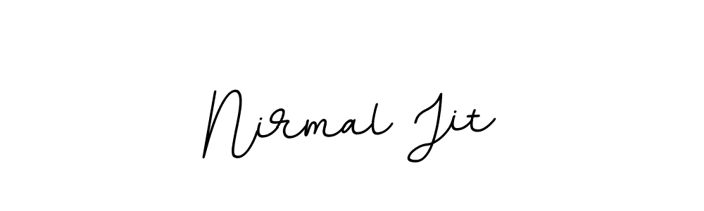 How to make Nirmal Jit name signature. Use BallpointsItalic-DORy9 style for creating short signs online. This is the latest handwritten sign. Nirmal Jit signature style 11 images and pictures png
