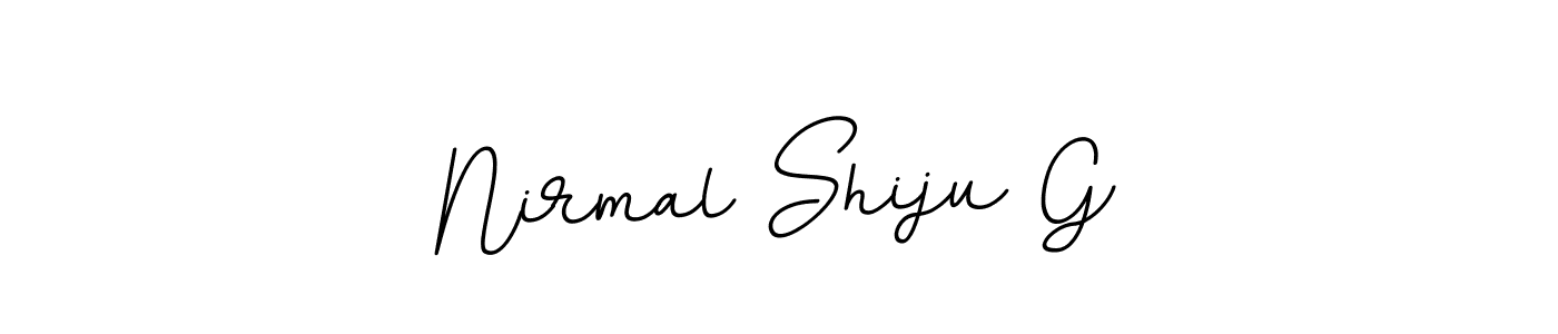 Nirmal Shiju G stylish signature style. Best Handwritten Sign (BallpointsItalic-DORy9) for my name. Handwritten Signature Collection Ideas for my name Nirmal Shiju G. Nirmal Shiju G signature style 11 images and pictures png