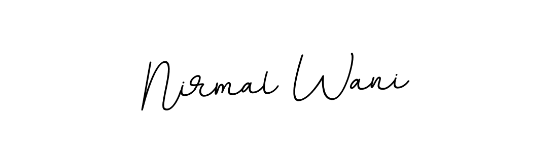 This is the best signature style for the Nirmal Wani name. Also you like these signature font (BallpointsItalic-DORy9). Mix name signature. Nirmal Wani signature style 11 images and pictures png