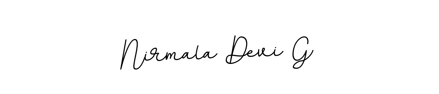 Create a beautiful signature design for name Nirmala Devi G. With this signature (BallpointsItalic-DORy9) fonts, you can make a handwritten signature for free. Nirmala Devi G signature style 11 images and pictures png