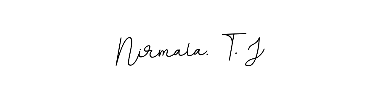 Check out images of Autograph of Nirmala. T. J name. Actor Nirmala. T. J Signature Style. BallpointsItalic-DORy9 is a professional sign style online. Nirmala. T. J signature style 11 images and pictures png