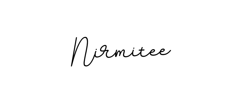 Create a beautiful signature design for name Nirmitee. With this signature (BallpointsItalic-DORy9) fonts, you can make a handwritten signature for free. Nirmitee signature style 11 images and pictures png