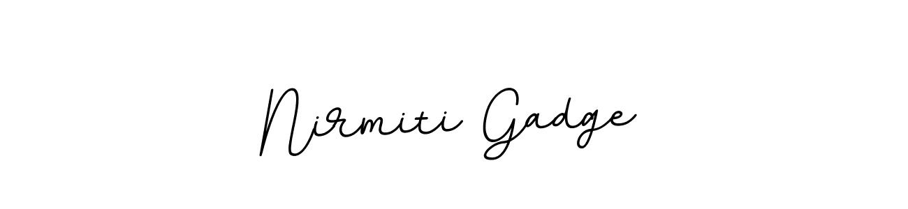 Use a signature maker to create a handwritten signature online. With this signature software, you can design (BallpointsItalic-DORy9) your own signature for name Nirmiti Gadge. Nirmiti Gadge signature style 11 images and pictures png