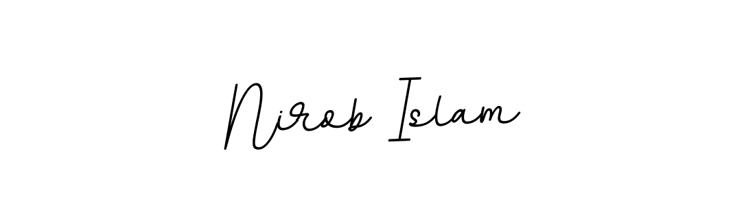 Make a beautiful signature design for name Nirob Islam. With this signature (BallpointsItalic-DORy9) style, you can create a handwritten signature for free. Nirob Islam signature style 11 images and pictures png