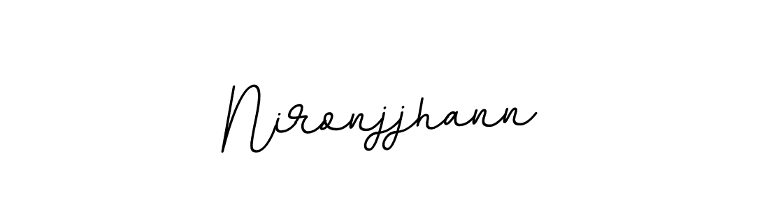 Make a beautiful signature design for name Nironjjhann. With this signature (BallpointsItalic-DORy9) style, you can create a handwritten signature for free. Nironjjhann signature style 11 images and pictures png