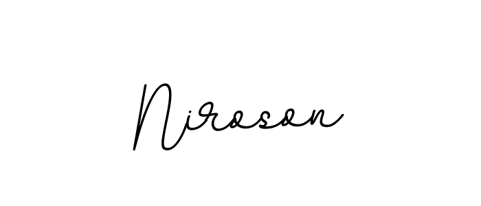 Also we have Niroson name is the best signature style. Create professional handwritten signature collection using BallpointsItalic-DORy9 autograph style. Niroson signature style 11 images and pictures png
