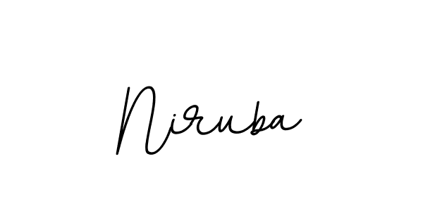 You should practise on your own different ways (BallpointsItalic-DORy9) to write your name (Niruba) in signature. don't let someone else do it for you. Niruba signature style 11 images and pictures png