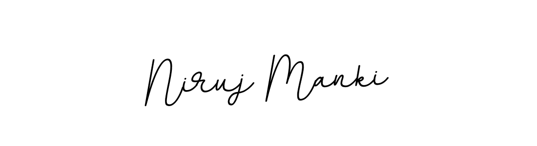 Use a signature maker to create a handwritten signature online. With this signature software, you can design (BallpointsItalic-DORy9) your own signature for name Niruj Manki. Niruj Manki signature style 11 images and pictures png
