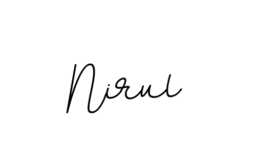 Create a beautiful signature design for name Nirul. With this signature (BallpointsItalic-DORy9) fonts, you can make a handwritten signature for free. Nirul signature style 11 images and pictures png