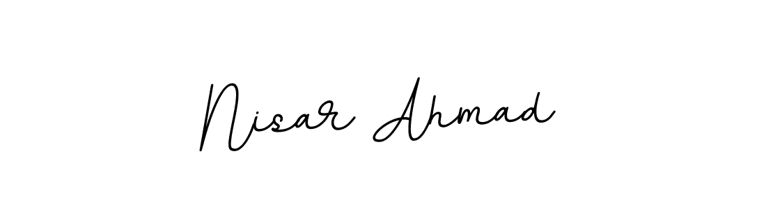 How to make Nisar Ahmad signature? BallpointsItalic-DORy9 is a professional autograph style. Create handwritten signature for Nisar Ahmad name. Nisar Ahmad signature style 11 images and pictures png