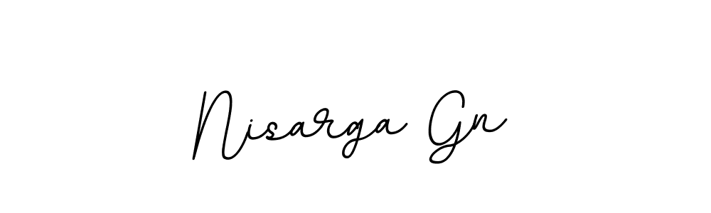 Use a signature maker to create a handwritten signature online. With this signature software, you can design (BallpointsItalic-DORy9) your own signature for name Nisarga Gn. Nisarga Gn signature style 11 images and pictures png