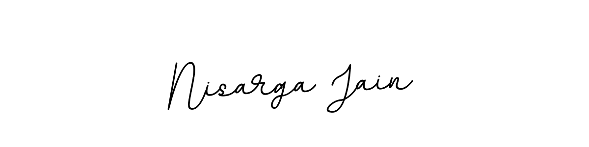 This is the best signature style for the Nisarga Jain name. Also you like these signature font (BallpointsItalic-DORy9). Mix name signature. Nisarga Jain signature style 11 images and pictures png