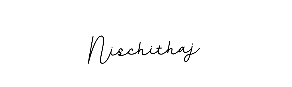 Create a beautiful signature design for name Nischithaj. With this signature (BallpointsItalic-DORy9) fonts, you can make a handwritten signature for free. Nischithaj signature style 11 images and pictures png