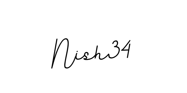 Also we have Nish34 name is the best signature style. Create professional handwritten signature collection using BallpointsItalic-DORy9 autograph style. Nish34 signature style 11 images and pictures png