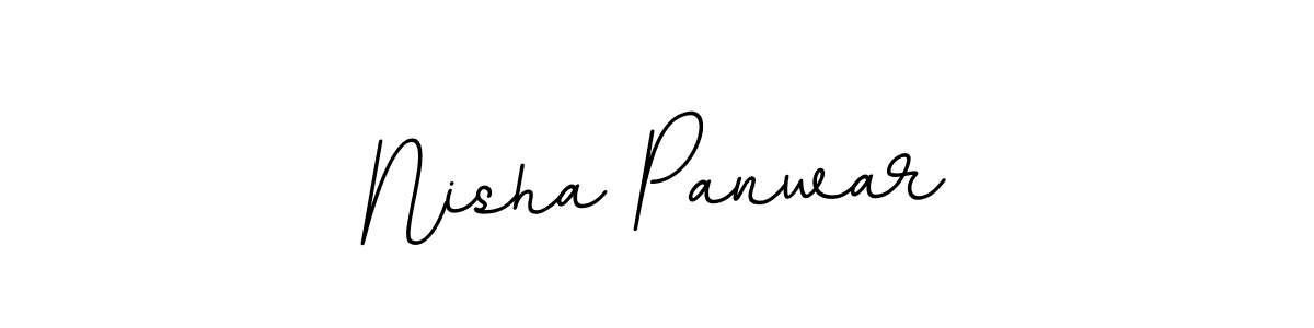 Make a beautiful signature design for name Nisha Panwar. With this signature (BallpointsItalic-DORy9) style, you can create a handwritten signature for free. Nisha Panwar signature style 11 images and pictures png