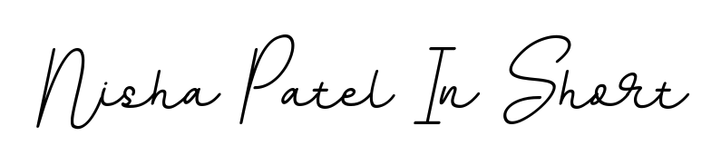 Looking for an artistic signature for Nisha Patel In Short? The BallpointsItalic-DORy9 calligraphy style gives a sophisticated flow suitable for business cards and emails. Nisha Patel In Short signature style 11 images and pictures png