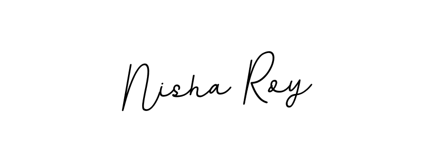 Make a beautiful signature design for name Nisha Roy. With this signature (BallpointsItalic-DORy9) style, you can create a handwritten signature for free. Nisha Roy signature style 11 images and pictures png
