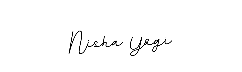 You should practise on your own different ways (BallpointsItalic-DORy9) to write your name (Nisha Yogi) in signature. don't let someone else do it for you. Nisha Yogi signature style 11 images and pictures png