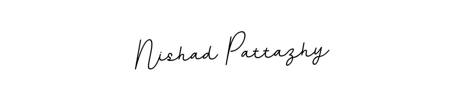 Create a beautiful signature design for name Nishad Pattazhy. With this signature (BallpointsItalic-DORy9) fonts, you can make a handwritten signature for free. Nishad Pattazhy signature style 11 images and pictures png