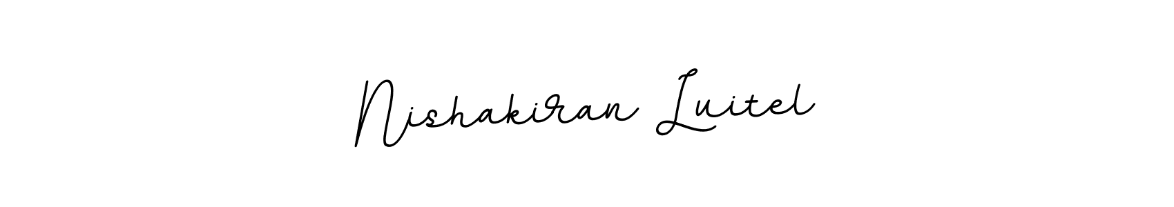 BallpointsItalic-DORy9 is a professional signature style that is perfect for those who want to add a touch of class to their signature. It is also a great choice for those who want to make their signature more unique. Get Nishakiran Luitel name to fancy signature for free. Nishakiran Luitel signature style 11 images and pictures png