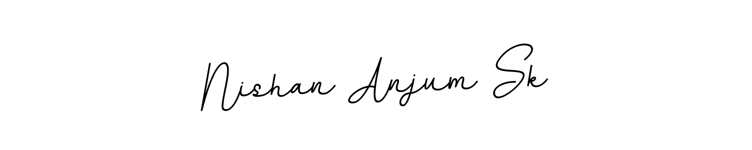 Also we have Nishan Anjum Sk name is the best signature style. Create professional handwritten signature collection using BallpointsItalic-DORy9 autograph style. Nishan Anjum Sk signature style 11 images and pictures png