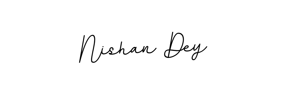 How to make Nishan Dey name signature. Use BallpointsItalic-DORy9 style for creating short signs online. This is the latest handwritten sign. Nishan Dey signature style 11 images and pictures png
