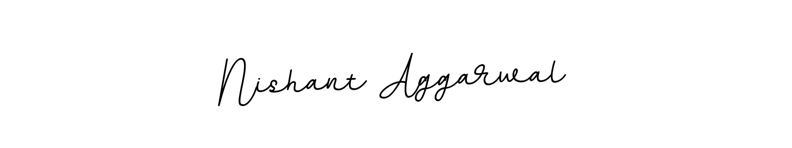 The best way (BallpointsItalic-DORy9) to make a short signature is to pick only two or three words in your name. The name Nishant Aggarwal include a total of six letters. For converting this name. Nishant Aggarwal signature style 11 images and pictures png
