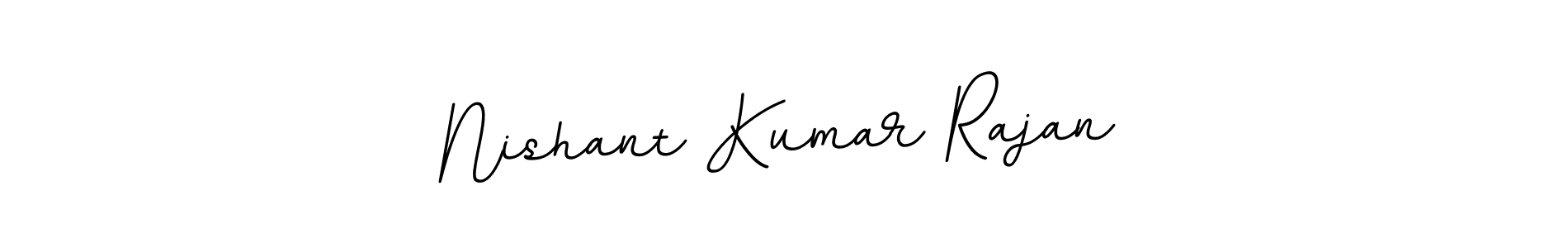 Make a beautiful signature design for name Nishant Kumar Rajan. With this signature (BallpointsItalic-DORy9) style, you can create a handwritten signature for free. Nishant Kumar Rajan signature style 11 images and pictures png