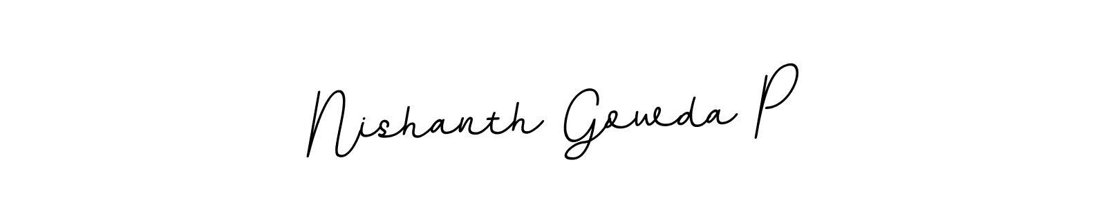 Here are the top 10 professional signature styles for the name Nishanth Gowda P. These are the best autograph styles you can use for your name. Nishanth Gowda P signature style 11 images and pictures png