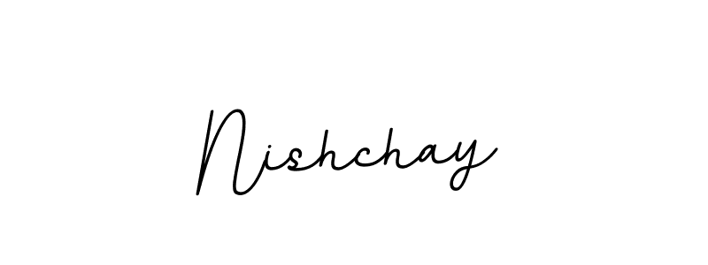 Nishchay stylish signature style. Best Handwritten Sign (BallpointsItalic-DORy9) for my name. Handwritten Signature Collection Ideas for my name Nishchay. Nishchay signature style 11 images and pictures png