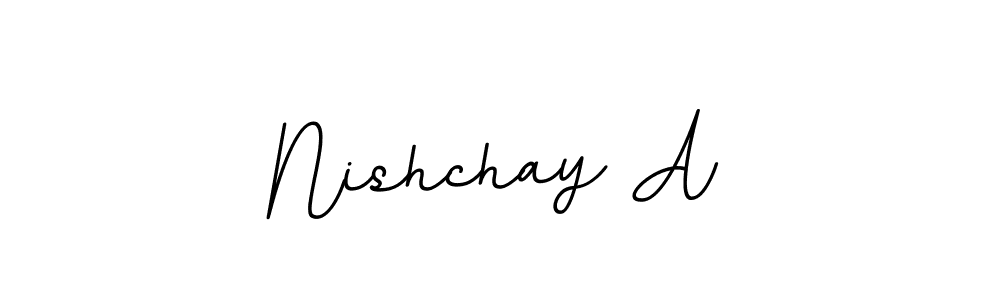 Make a beautiful signature design for name Nishchay A. With this signature (BallpointsItalic-DORy9) style, you can create a handwritten signature for free. Nishchay A signature style 11 images and pictures png