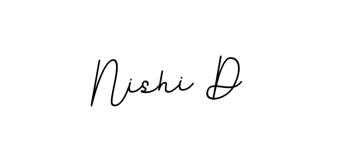 Create a beautiful signature design for name Nishi D. With this signature (BallpointsItalic-DORy9) fonts, you can make a handwritten signature for free. Nishi D signature style 11 images and pictures png
