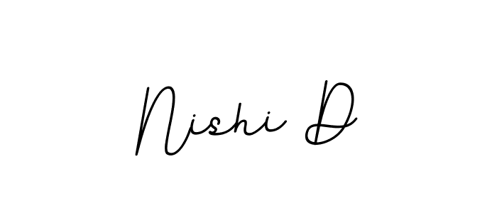 Create a beautiful signature design for name Nishi D. With this signature (BallpointsItalic-DORy9) fonts, you can make a handwritten signature for free. Nishi D signature style 11 images and pictures png