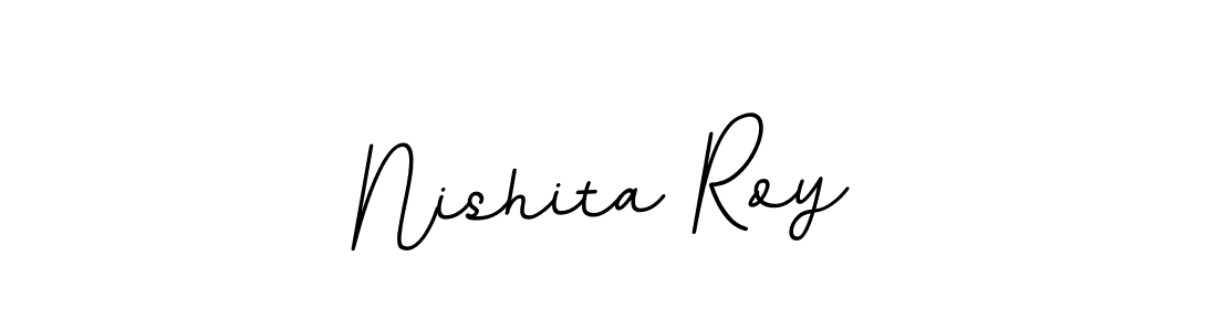 Design your own signature with our free online signature maker. With this signature software, you can create a handwritten (BallpointsItalic-DORy9) signature for name Nishita Roy. Nishita Roy signature style 11 images and pictures png