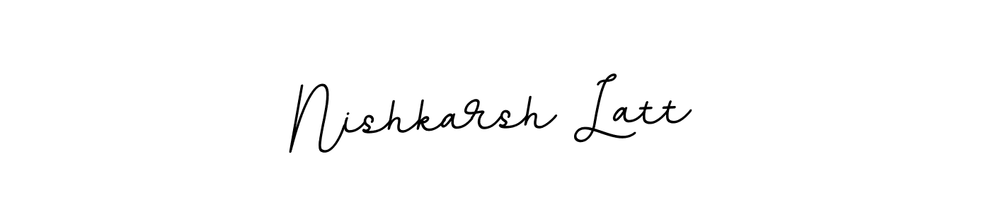 How to make Nishkarsh Latt signature? BallpointsItalic-DORy9 is a professional autograph style. Create handwritten signature for Nishkarsh Latt name. Nishkarsh Latt signature style 11 images and pictures png