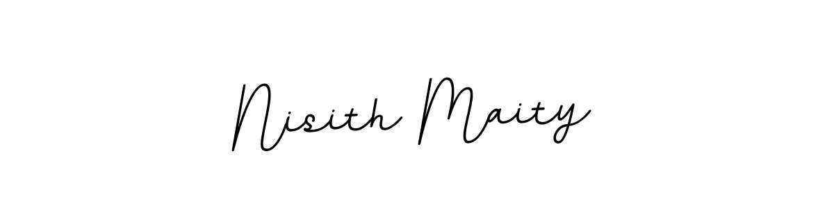 You should practise on your own different ways (BallpointsItalic-DORy9) to write your name (Nisith Maity) in signature. don't let someone else do it for you. Nisith Maity signature style 11 images and pictures png