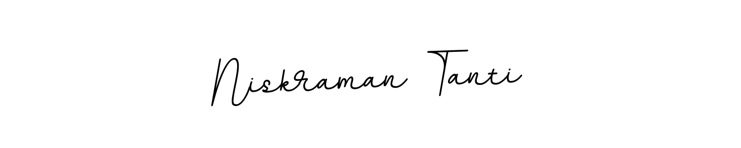 Niskraman Tanti stylish signature style. Best Handwritten Sign (BallpointsItalic-DORy9) for my name. Handwritten Signature Collection Ideas for my name Niskraman Tanti. Niskraman Tanti signature style 11 images and pictures png