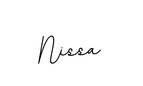 Nissa stylish signature style. Best Handwritten Sign (BallpointsItalic-DORy9) for my name. Handwritten Signature Collection Ideas for my name Nissa. Nissa signature style 11 images and pictures png