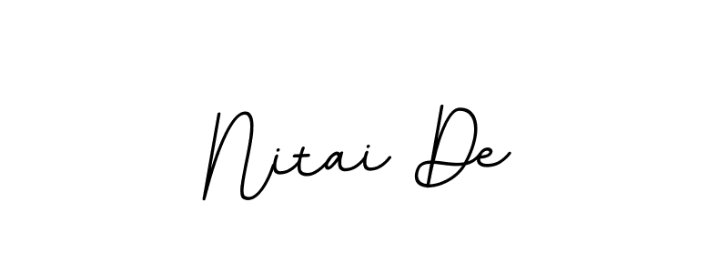 How to make Nitai De signature? BallpointsItalic-DORy9 is a professional autograph style. Create handwritten signature for Nitai De name. Nitai De signature style 11 images and pictures png