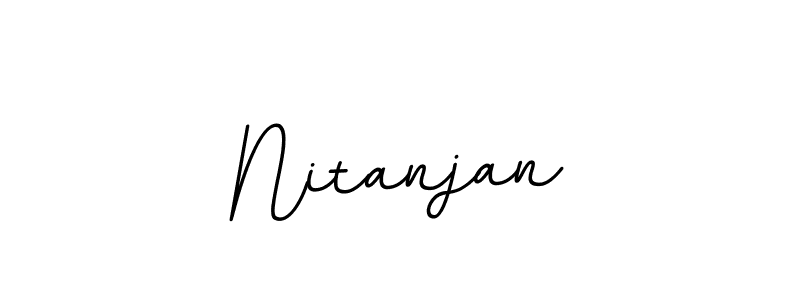 You should practise on your own different ways (BallpointsItalic-DORy9) to write your name (Nitanjan) in signature. don't let someone else do it for you. Nitanjan signature style 11 images and pictures png