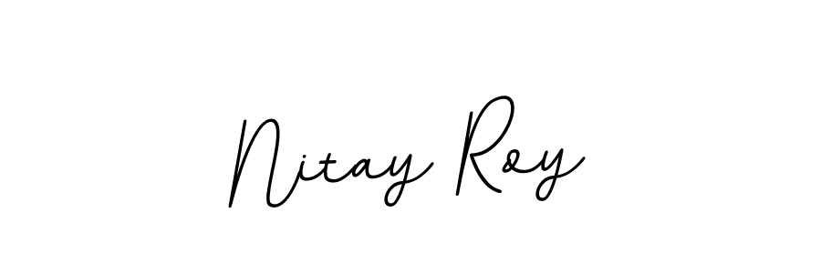 Nitay Roy stylish signature style. Best Handwritten Sign (BallpointsItalic-DORy9) for my name. Handwritten Signature Collection Ideas for my name Nitay Roy. Nitay Roy signature style 11 images and pictures png