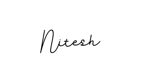 Nitesh stylish signature style. Best Handwritten Sign (BallpointsItalic-DORy9) for my name. Handwritten Signature Collection Ideas for my name Nitesh. Nitesh signature style 11 images and pictures png