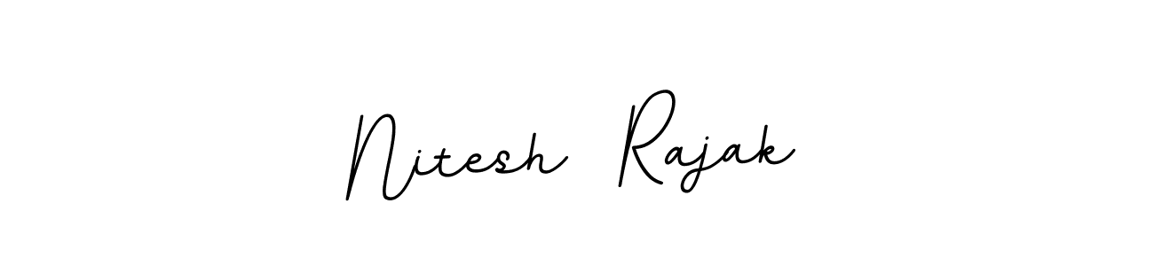 Make a beautiful signature design for name Nitesh  Rajak. With this signature (BallpointsItalic-DORy9) style, you can create a handwritten signature for free. Nitesh  Rajak signature style 11 images and pictures png