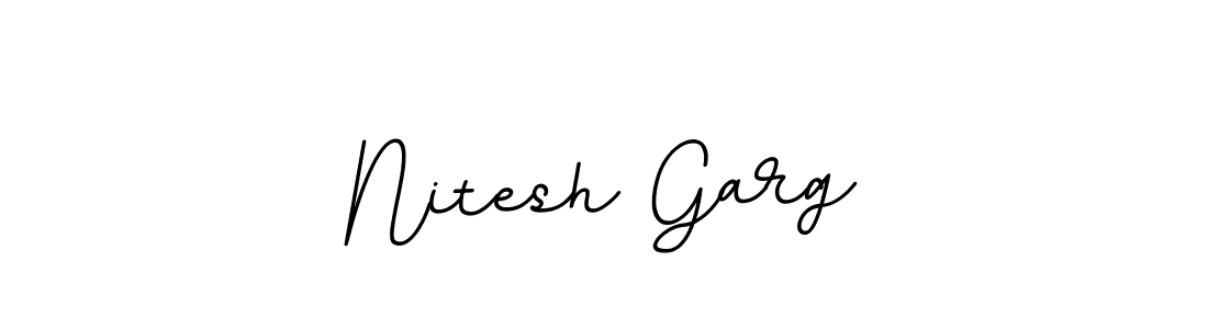 Create a beautiful signature design for name Nitesh Garg. With this signature (BallpointsItalic-DORy9) fonts, you can make a handwritten signature for free. Nitesh Garg signature style 11 images and pictures png