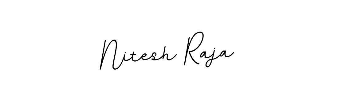 Design your own signature with our free online signature maker. With this signature software, you can create a handwritten (BallpointsItalic-DORy9) signature for name Nitesh Raja. Nitesh Raja signature style 11 images and pictures png