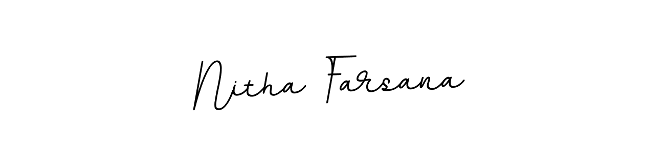 Here are the top 10 professional signature styles for the name Nitha Farsana. These are the best autograph styles you can use for your name. Nitha Farsana signature style 11 images and pictures png