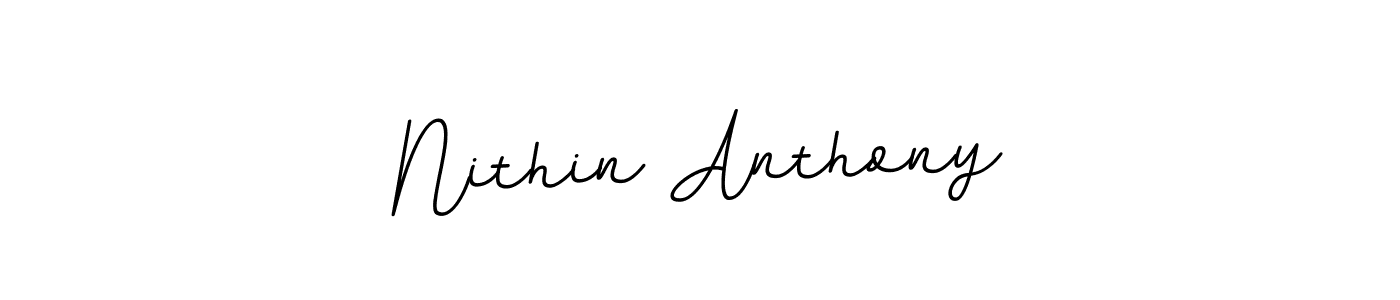 Also You can easily find your signature by using the search form. We will create Nithin Anthony name handwritten signature images for you free of cost using BallpointsItalic-DORy9 sign style. Nithin Anthony signature style 11 images and pictures png