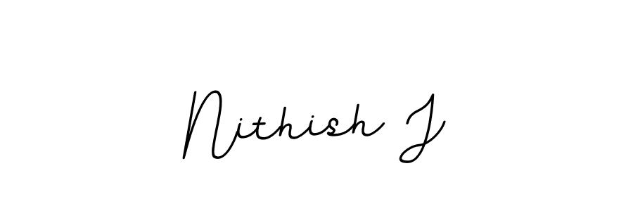 You should practise on your own different ways (BallpointsItalic-DORy9) to write your name (Nithish J) in signature. don't let someone else do it for you. Nithish J signature style 11 images and pictures png