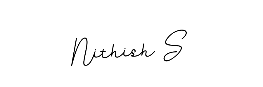 Nithish S stylish signature style. Best Handwritten Sign (BallpointsItalic-DORy9) for my name. Handwritten Signature Collection Ideas for my name Nithish S. Nithish S signature style 11 images and pictures png